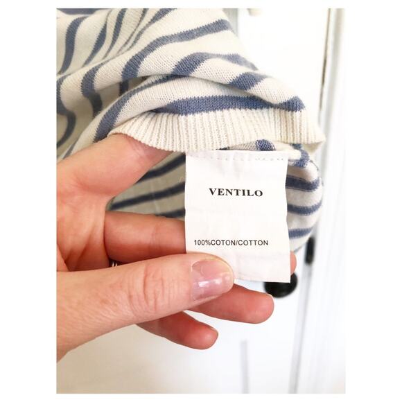 Armand Ventilo Striped and Floral Crochet Top - Picture 4 of 6